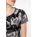 Camiseta camuflaje mujer algodón