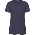 Camiseta chica cuello de pico Heather Navy S