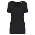 Camiseta chica cuello de pico Negro M