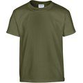 Camiseta clásica infantil de algodón Military Green L