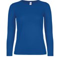 Camiseta clásica manga larga mujer Azul XS