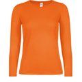 Camiseta clásica manga larga mujer Orange M