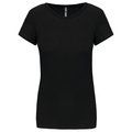 Camiseta Color jaspeado mujer Negro XXL