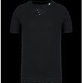 Camiseta cuello 3 botones Black XXL