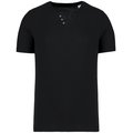 Camiseta cuello 3 botones Negro XXL