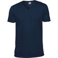 Camiseta cuello de pico Azul XL