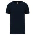 Camiseta cuello de pico Color jaspeado Navy 3XL