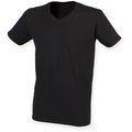 Camiseta cuello de pico hombre Black L