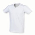 Camiseta cuello de pico hombre Blanco XL