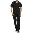 Camiseta cuello pico hombre poliéster Black L