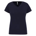 Camiseta cuello de pico mujer Azul XXL