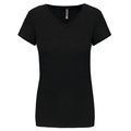 Camiseta cuello de pico mujer Black XL