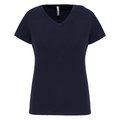 Camiseta cuello de pico mujer Navy S