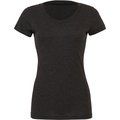 Camiseta cuello redondo mujer Charcoal Black Triblend XL