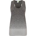 Camiseta degradé sin mangas ceñida Dark Grey / Light Grey Marl S/M