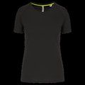 Camiseta deporte corte recto Black XS