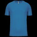 Camiseta de deporte hombre poliéster Aqua Blue 3XL