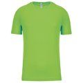 Camiseta de deporte hombre poliéster Lime S