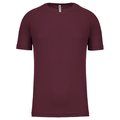 Camiseta de deporte hombre poliéster Wine L