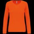 Camiseta de deporte manga larga poliéster Fluorescent Orange M