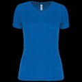 Camiseta de deporte mujer cuello de pico Aqua Blue L