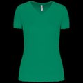 Camiseta de deporte mujer cuello de pico Kelly Green XS