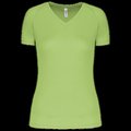 Camiseta de deporte mujer cuello de pico Lime XXL