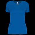 Camiseta de deporte mujer cuello de pico Sporty Royal Blue S