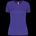 Camiseta de deporte mujer cuello de pico Violet XS