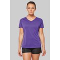 Camiseta de deporte mujer cuello de pico