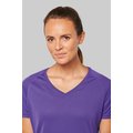 Camiseta de deporte mujer cuello de pico