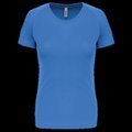 Camiseta de deporte mujer poliéster Aqua Blue L