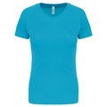 Camiseta de deporte mujer poliéster Azul L