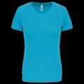 Camiseta de deporte mujer poliéster Azul XXL