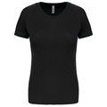 Camiseta de deporte mujer poliéster Black XXL