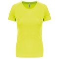 Camiseta de deporte mujer poliéster Fluorescent Yellow S