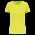 Camiseta de deporte mujer poliéster Fluorescent Yellow XXL