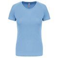 Camiseta de deporte mujer poliéster Sky Blue L