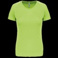 Camiseta de deporte mujer poliéster Verde S