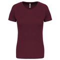 Camiseta de deporte mujer poliéster Wine M