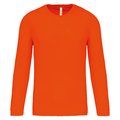 Camiseta de deporte secado rápido manga larga Fluorescent Orange S