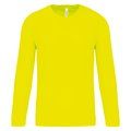 Camiseta de deporte secado rápido manga larga Fluorescent Yellow XL