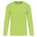 Camiseta de deporte secado rápido manga larga Lime XL