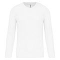 Camiseta de deporte secado rápido manga larga White M