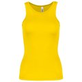 Camiseta de deporte tirantes para chica Amarillo S