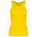 Camiseta de deporte tirantes para chica True Yellow L