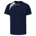 Camiseta deportes manga corta adulto Sporty navy/White/Storm grey XL