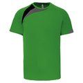 Camiseta deportes manga corta niños Green / Black / Storm Grey 8/10 ans