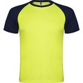 Camiseta Deportiva Bicolor AMARILLO FLUOR/MARINO 8