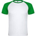 Camiseta Deportiva Bicolor BLANCO/VERDE HELECHO S